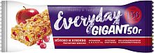 Everyday cereal bar, apple and cranberries, 50 g