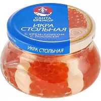 Santa Bremor imitation salmon caviar with smoked salmon cream sauce, 220 g