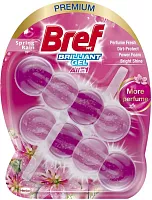 Bref Brilliant Gel refresh box for toilet bowl, spring rain, 84 g