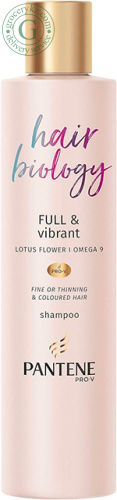 Pantene Pro-V Hair Biology shampoo for fine or thinning and colored hair, 250 ml