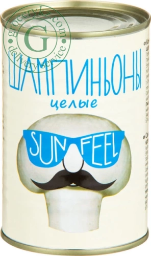 SunFeel whole champignons, 425 ml