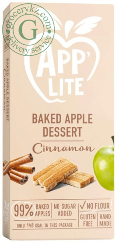 App Lite baked apple dessert, cinnamon, 50 g