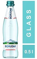 Borjomi sparkling water, 0.5 l (glass bottle)