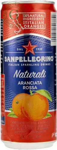 Sanpellegrino Naturali Aranciata Rossa drink, 330 ml