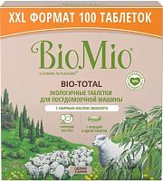 BioMio Bio-Total dishwasher tablets, eucalyptus essential oil, 100 tablets