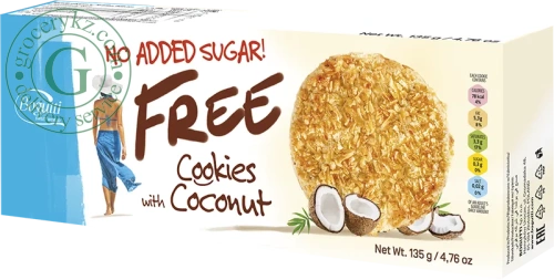 Free cookies, coconut, 135 g Free cookies, coconut, 135 g