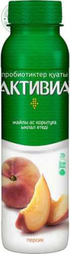 Activia yogurt, drinking, peach, 270 g