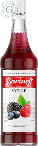 Barinoff beverage syrup, forest berries, 1 l