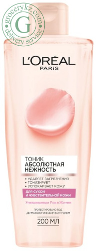 L'Oreal face toner, for dry and sensitive skin, 200 ml