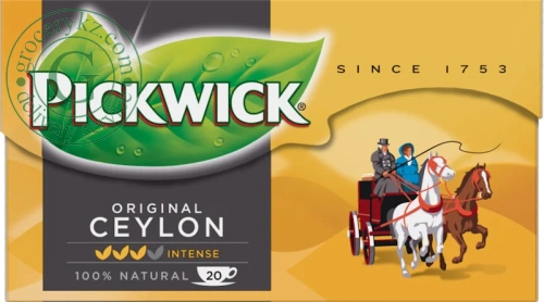 Pickwick black tea, ceylon, 20 bags