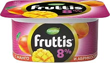 Fruttis yogurt, 8%, mango and apricots, 115 g