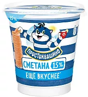 Prostokvashino sour cream, 15%, 300 g