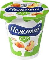 Nezhnyi peach yogurt, 0.1%, 320 g