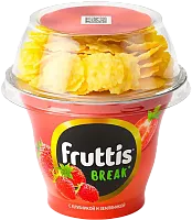 Fruttis Break yogurt with corn flakes, strawberry, 175 g