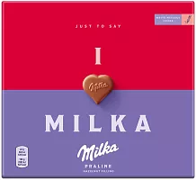 Milka milk chocolate candies with hazelnut filling, 110 g