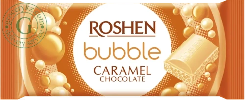 Roshen bubble chocolate bar, caramel, 80 g