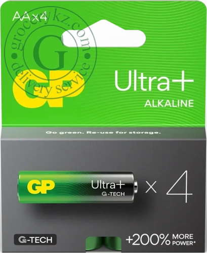 GP Ultra+ AA batteries, 4 pc