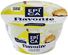 Epica Flavorite curd yogurt, pear, vanilla and walnut, 130 g