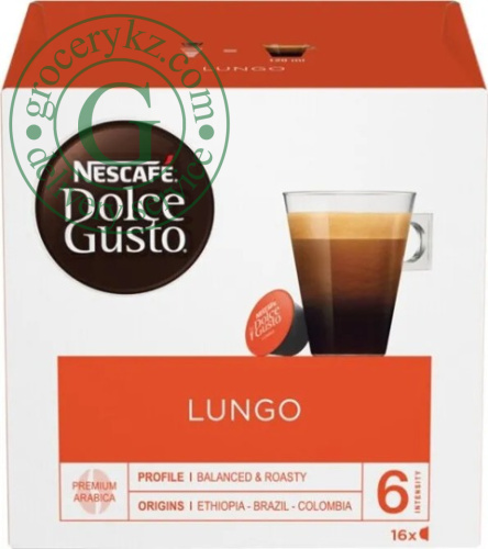 Nescafe Dolce Gusto Lungo coffee capsules, 16 capsules