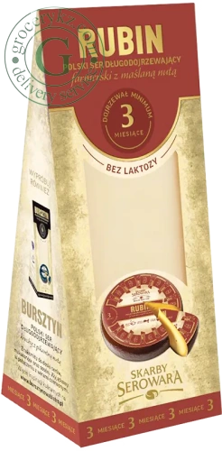 Rubin hard cheese, 180 g Rubin hard cheese, 180 g
