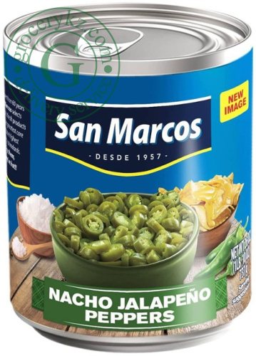 San Marcos nacho jalapeno peppers, 2.75 kg
