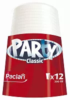 Paclan Party Classic disposable plastic cups, 200 ml, 12 pc