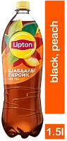 Lipton black ice tea, peach, 1.5 l