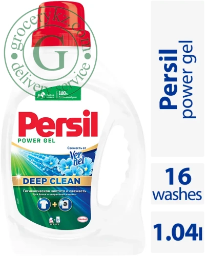 Persil Power Gel laundry liquid, vernel touch, 16 washes, 1.04 l