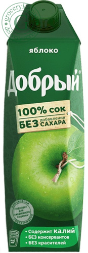 Dobry green apple juice, 1l picture 2