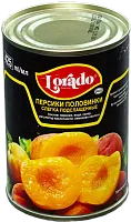 Lorado canned peaches in syrup, 425 ml