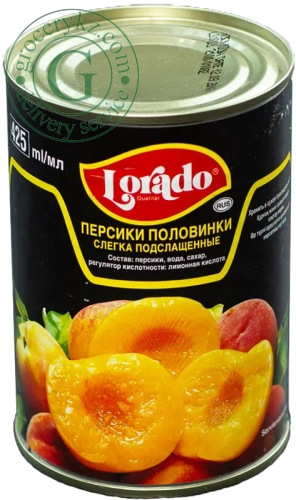 Lorado canned peaches in syrup, 425 ml