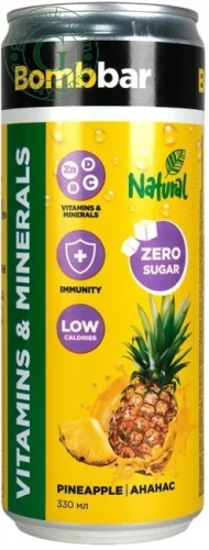 Bombbar lemonade, pineapple, 330 ml