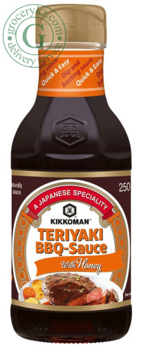 Kikkoman Teriyaki BBQ sauce with honey, 250 ml