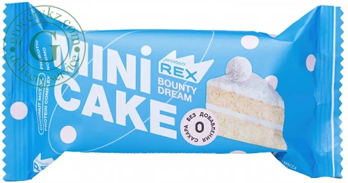 Rex protein mini cake, coconut cake, 40 g