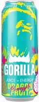 Gorilla energy drink, dragon fruit and pineapple, 450 ml