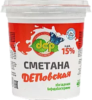 Dep sour cream, 15%, 400 g