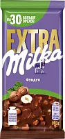 Milka Extra milk chocolate bar, hazelnut, 140 g