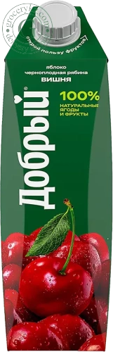 Dobry apple, chokeberry and cherry juice, 1l Dobry apple, chokeberry and cherry juice, 1l