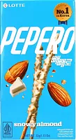 Lotte Pepero biscuit sticks, snowy almond, 32 g