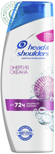 Head & Shoulders shampoo, ocean energy, 400 ml