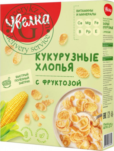 Uvelka corn flakes, fructose, 275 g