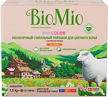 BioMio laundry powder for color clothes, scentless, 30 washes, 1.5 kg