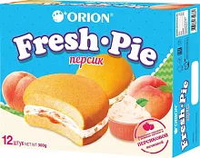 Orion Fresh-Pie cake (12 in 1), peach, 300 g