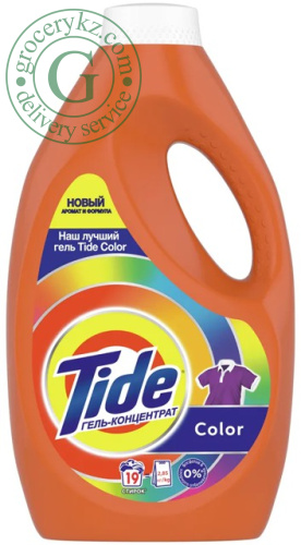Tide laundry liquid, color, 19 washes, 1.235 l