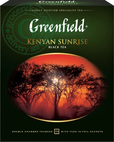 Greenfield Kenyan Sunrise black tea, 100 bags