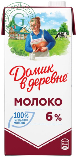 Domik v derevne UHT milk, 6%, 950 ml