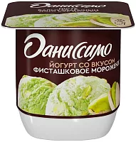 Danissimo yogurt, pistachio ice cream, 100 g