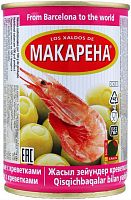 Makarena green olives stuffed with shrimp, 314 ml