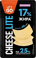 Let's Go lite semi hard cheese, sliced, 125 g