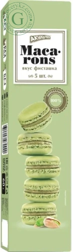 Akulchev macarons, pistachio, 60 g Akulchev macarons, pistachio, 60 g